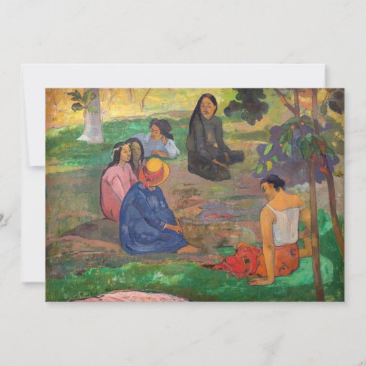 Paul Gauguin - The Conversation /レパラオ サンキューカード (正面)