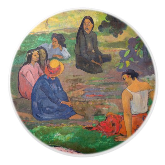 Paul Gauguin - The Conversation /レパラオ セラミックノブ (正面)