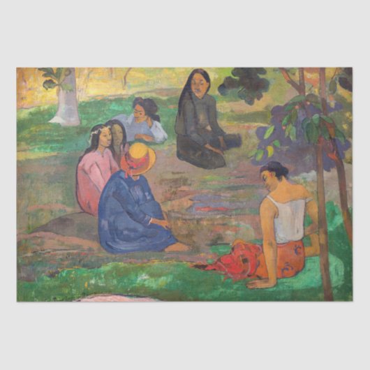 Paul Gauguin - The Conversation /レパラオ 薄葉紙 (正面)