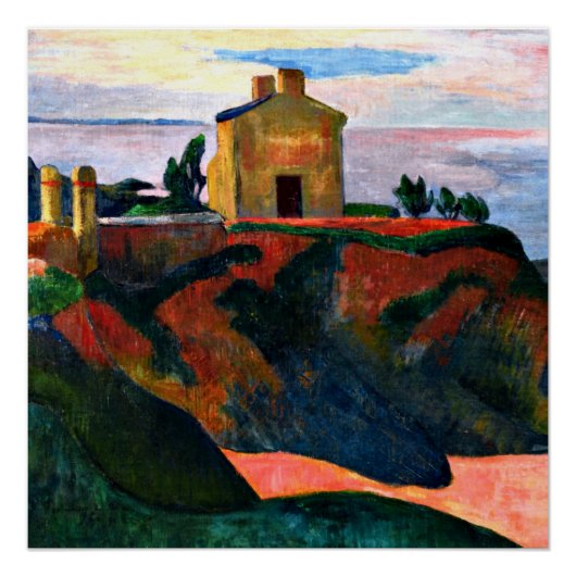 Paul Gauguin, The House at Pan-Du ポスター (正面)