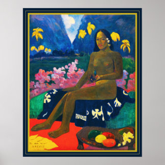Paul Gauguin The Seed of the Areoi ポスター