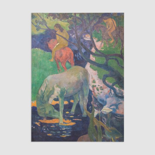 Paul Gauguin - The White Horse 薄葉紙