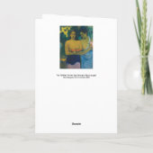 Paul Gauguin - Two Tahitian Women カード (裏面)