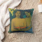 Paul Gauguin - Two Tahitian Women クッション (ブランケット)