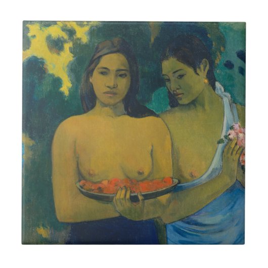 Paul Gauguin - Two Tahitian Women タイル (正面)