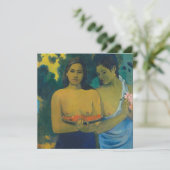 Paul Gauguin - Two Tahitian Women 招待状 (スタンド正面)