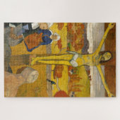 Paul Gauguin Yellow Christ Painting ジグソーパズル (横)