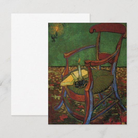 Paul Gauguin's Armchair by Vincent vanゴッホ (正面/裏面)