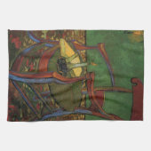Paul Gauguin's Armchair by Vincent vanゴッホ キッチンタオル (横)