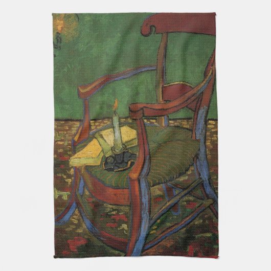 Paul Gauguin's Armchair by Vincent vanゴッホ キッチンタオル (縦)