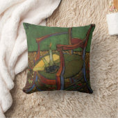 Paul Gauguin's Armchair by Vincent vanゴッホ クッション (ブランケット)