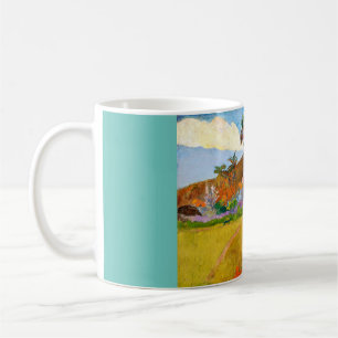 Paul Gauguin's Tahitian Landscape有名絵画な コーヒーマグカップ