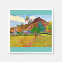 Paul Gauguin's Tahitian Landscape有名絵画な
