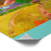 Paul Gauguin's Tahitian Landscape有名絵画な ポスター (角)