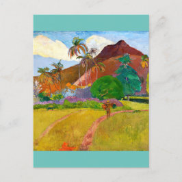 Paul Gauguin's Tahitian Landscape有名絵画な ポストカード