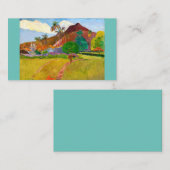 Paul Gauguin's Tahitian Landscape有名絵画な 名刺 (正面/裏面)