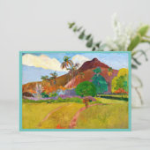 Paul Gauguin's Tahitian Landscape有名絵画な 招待状 (スタンド正面)