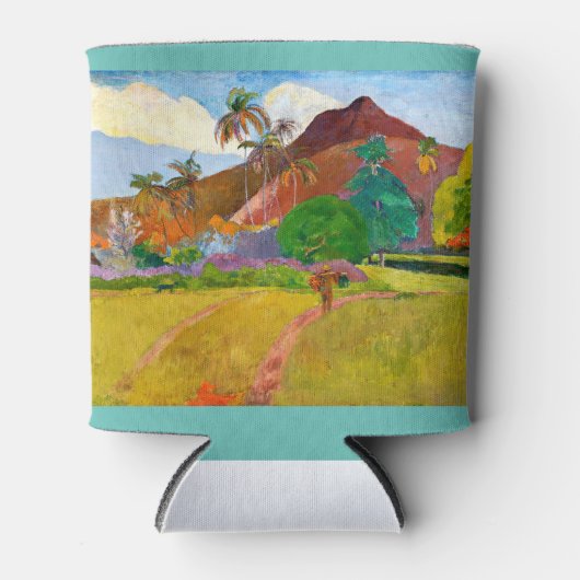 Paul Gauguin's Tahitian Landscape有名絵画な 缶クーラー (正面)