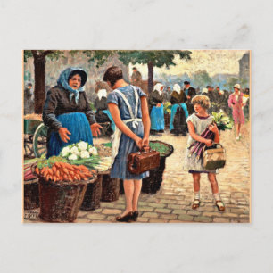Paul-Gustave Fischer – 市場 ポストカード