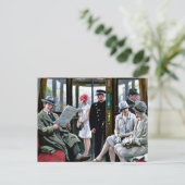 Paul-Gustave Fischer art - Copenhagen Tram. ポストカード (スタンド正面)