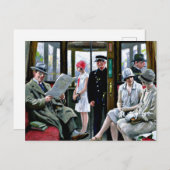 Paul-Gustave Fischer art - Copenhagen Tram. ポストカード (正面/裏面)