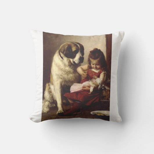 Paul Hermann Wagner: Best Friends Victorian Art クッション (正面)