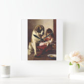 Paul Hermann Wagner: Best Friends Victorian Art スクエア壁時計 (ホーム)