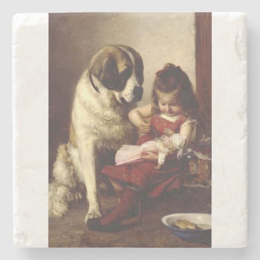 Paul Hermann Wagner: Best Friends Victorian Art ストーンコースター (正面)