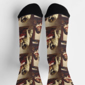 Paul Hermann Wagner: Best Friends Victorian Art ソックス (上部)