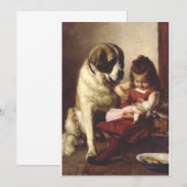 Paul Hermann Wagner: Best Friends Victorian Art 招待状 (正面/裏面)