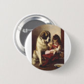 Paul Hermann Wagner: Best Friends Victorian Art 缶バッジ (正面&裏面)