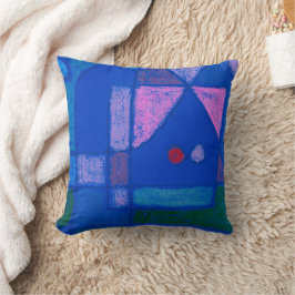 Paul Kleeによるヴェネツィアの小さな部屋、抽象芸術・アート クッション