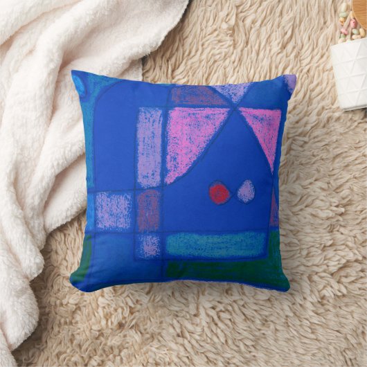 Paul Kleeによるヴェネツィアの小さな部屋、抽象芸術・アート クッション (ブランケット)