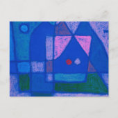 Paul Kleeによるヴェネツィアの小さな部屋、抽象芸術・アート ポストカード (正面)