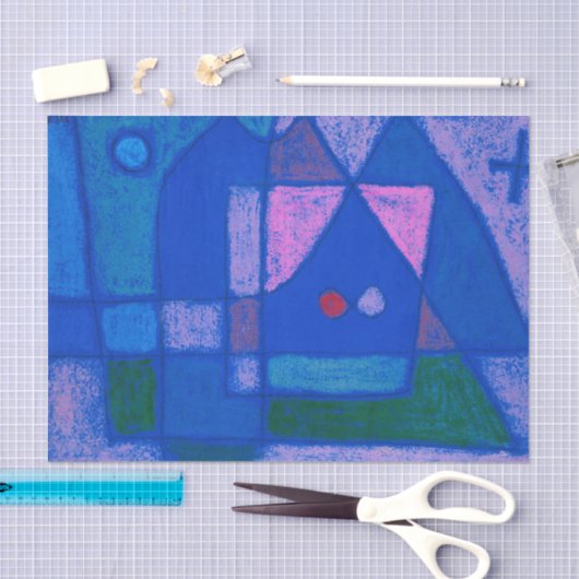 Paul Kleeによるヴェネツィアの小さな部屋、抽象芸術・アート 薄葉紙 (クラフト)