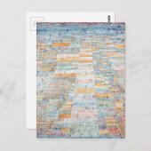 Paul Kleeによる主な道と脇道 ポストカード (正面/裏面)