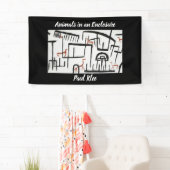 Paul Kleeによる囲いの中の動物 横断幕 (インサイチュ)