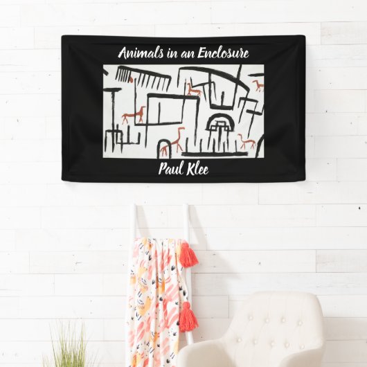 Paul Kleeによる囲いの中の動物 横断幕 (インサイチュ)