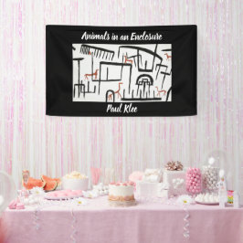 Paul Kleeによる囲いの中の動物 横断幕