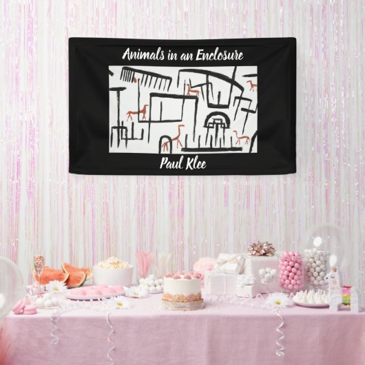 Paul Kleeによる囲いの中の動物 横断幕 (パーティー)