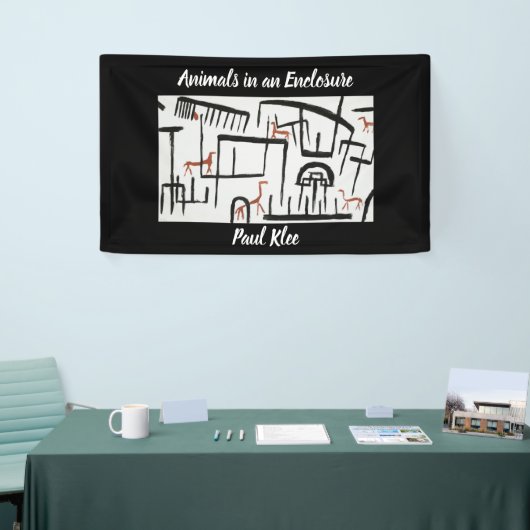 Paul Kleeによる囲いの中の動物 横断幕 (トレードショー)