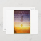 Paul Kleeによる夕べでの分離 ポストカード (正面/裏面)