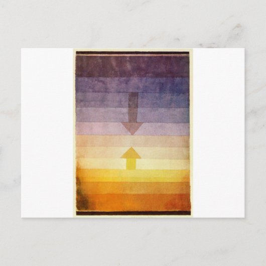 Paul Kleeによる夕べでの分離 ポストカード (正面)