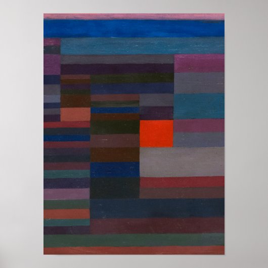 Paul Kleeによる夕べでの火災 ポスター (正面)