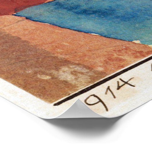 Paul Kleeによる無題抽象芸術 ポスター (角)