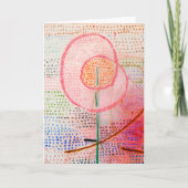 Paul Kleeによる開花(1934) -抽象芸術・アート カード (正面)