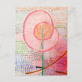 Paul Kleeによる開花(1934) -抽象芸術・アート ポストカード