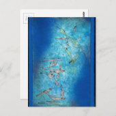 Paul Kleeによる魚の画像 ポストカード (正面/裏面)