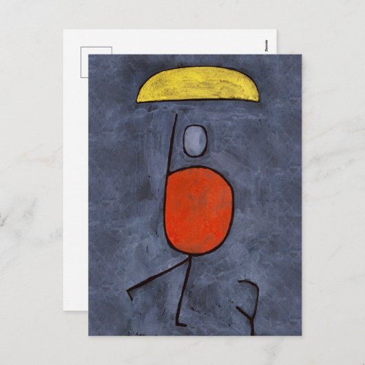 Paul Kleeの傘で シーズンポストカード (正面/裏面)