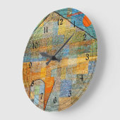 Paul Kleeアート:アド・パルナッソス ラージ壁時計 (傾斜)